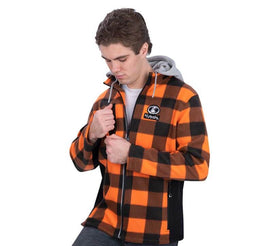 Men's Pinewood Sport Jacket-Orange/Black/Grey