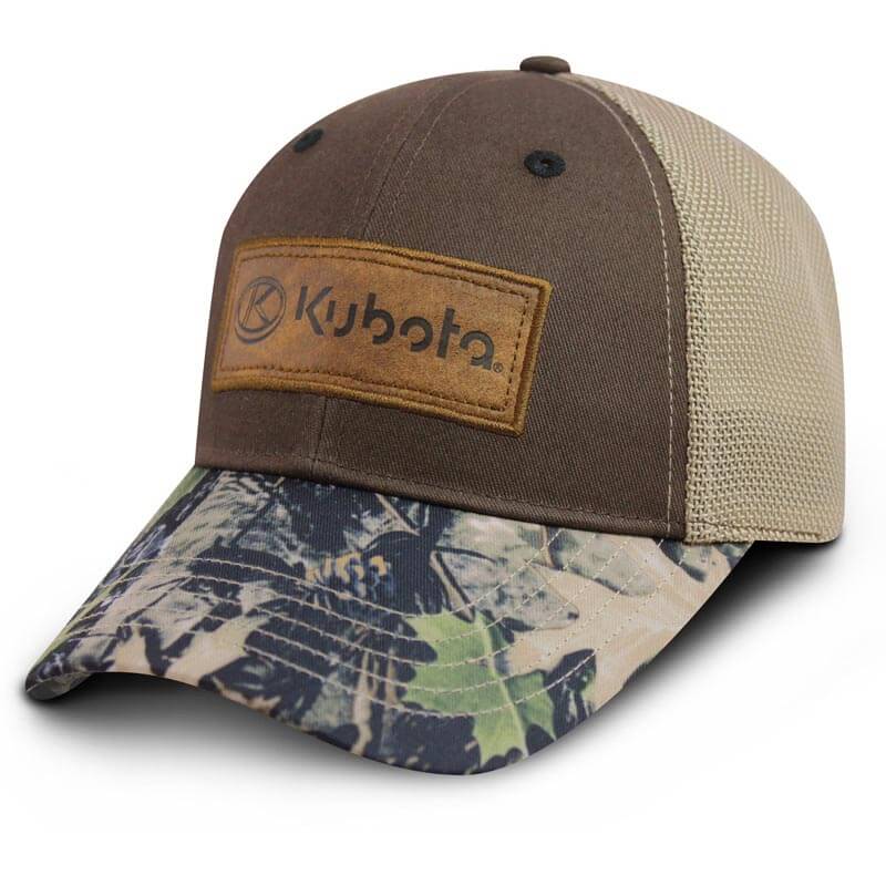 Kubota Backwoods Camo Mesh Snap Cap